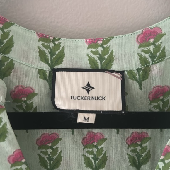 TUCKERNUCK Tnuck Beach Women’s Petite Peony Kenzo Dress Coverup Sz Medium Preppy - Picture 9 of 11